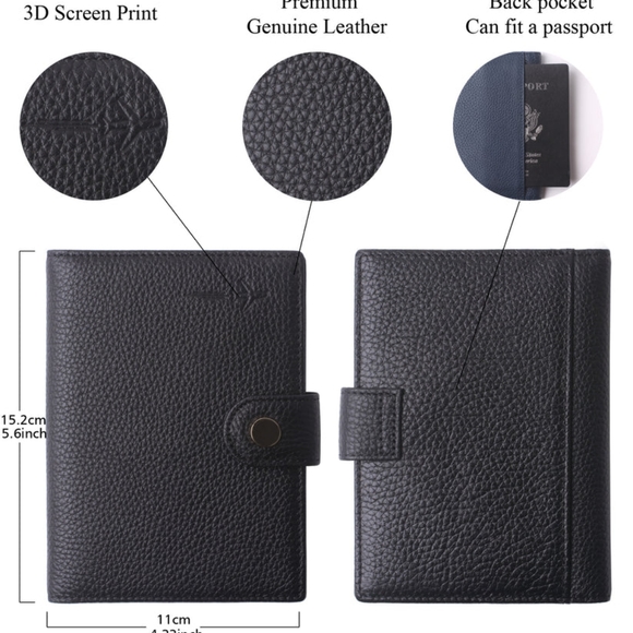 Passport Holder Bags New Leather Rfid Blocking Travel Passport